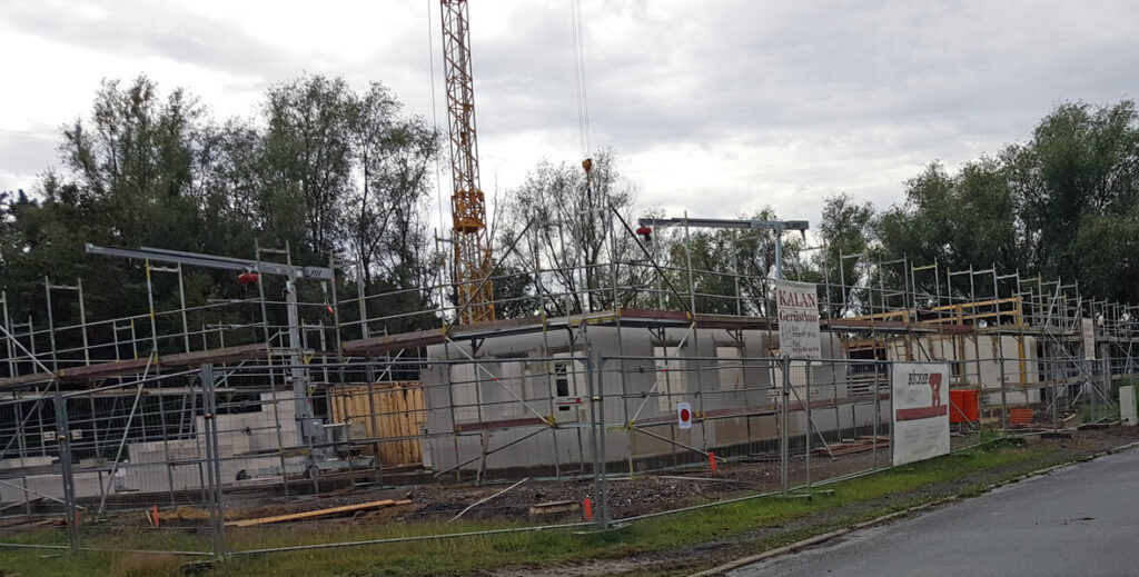 Fortschritte macht der Bau der Kita "Biberburg" am Grote-Dahl-Weg. Foto: Wagner