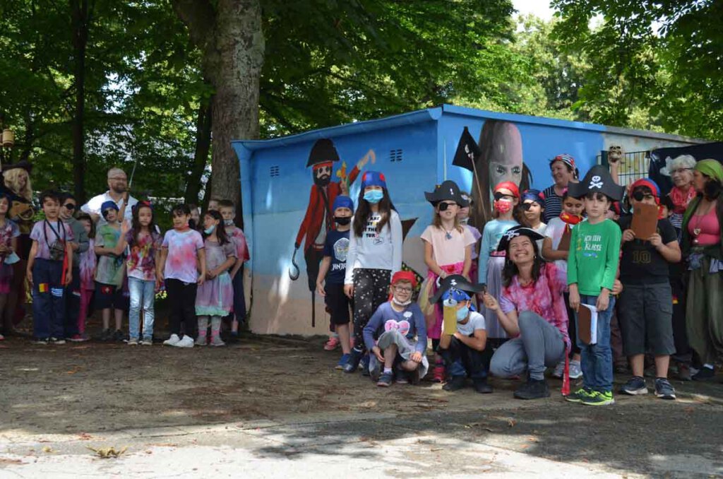 Kinder der OGS Viktoria nahmen an einer Piratenausbildung teil. Foto: Stadt Lünen