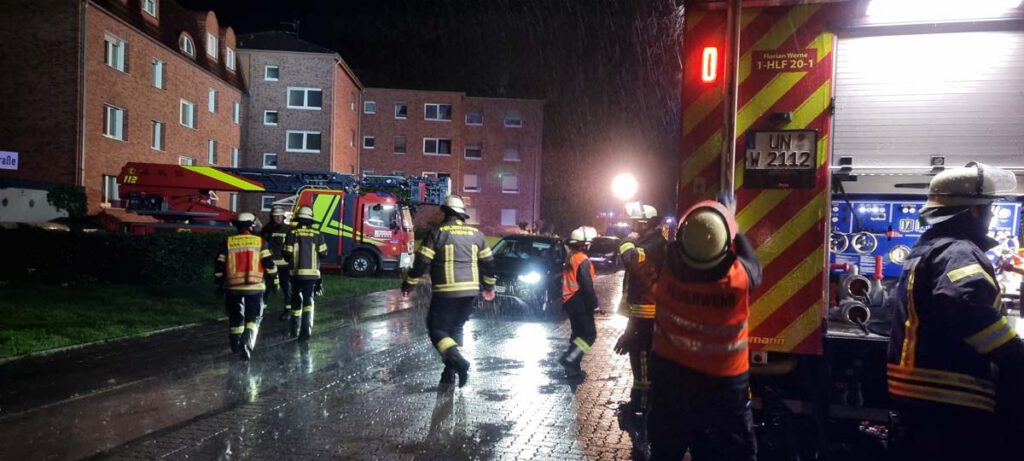 Großeinsatz für Stubentiger. Die Feuerwehr rettete eine kleine Katze aus misslicher Lage. Foto: FFW